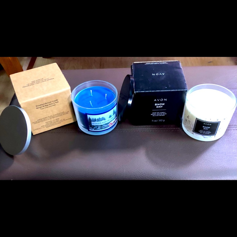 Two New Avon 3 Wick Candles